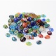 Millefiori stiklo kaboonai vairiaspalviai ~10~12x8~10x5mm, <b>10gr</b>