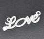 Pakabukas "Love" sidabro sp. 33x10mm